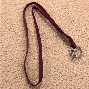 Vera Bradley purple lanyard